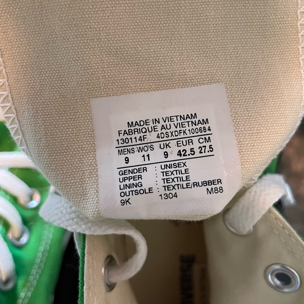 Converse all-star hi tops Green